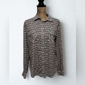 Cruel Denim Aztec Pearl Snap Button Down Women's Size M